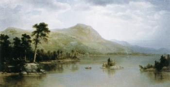 艾斯 佈朗 杜蘭德 Black Mountain from the Harbor Islands, Lake George 艾斯 佈朗 杜蘭德 Black Mountain from the Harbor Islands, Lake George